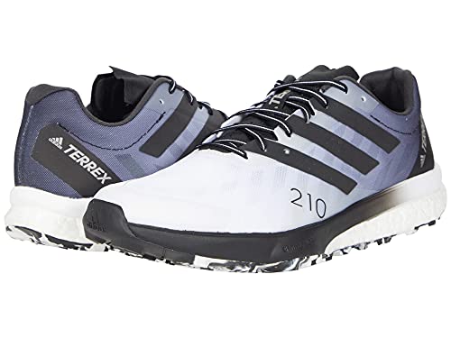 adidas Women's Terrex Speed Ultra Trail Running Shoe, Cloud White/Core Black/Solar Yellow - 11