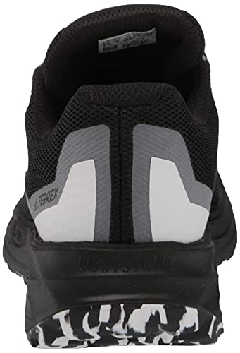 adidas Women's Terrex Two Flow Trail Running Shoe, Core Black/Crystal White/Clear Mint, 9.5