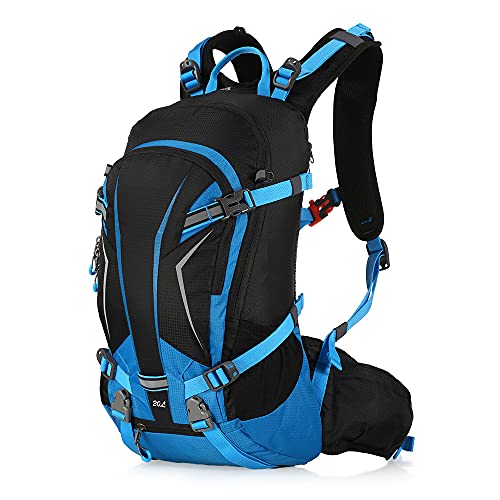 Aeike Bolsa Ultraligera Transpirable Impermeable para Bicicleta, Mochila de montañismo，Senderismo, equitación, Viaje,Adulto Color Azul 20L