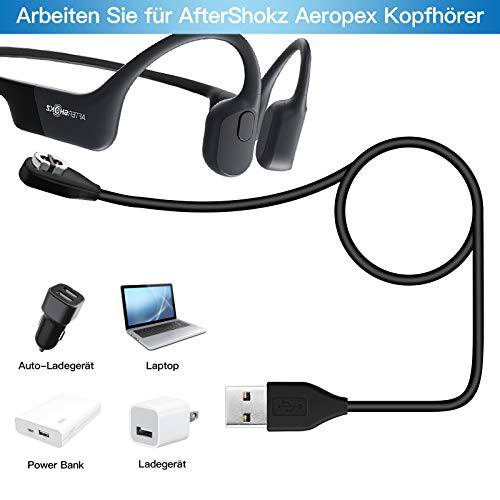 Aftershokz Aeropex - Cable de carga magnético para auriculares Bluetooth inalámbricos de AfterShokz Aeropex Bone Conduction de ALDOKE