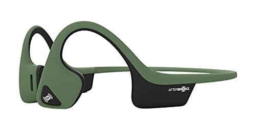 Aftershokz Trekz Air, Auriculares Bluetooth Inalambricos Conducción Osea, Banda para Cuello con microfono, Verde