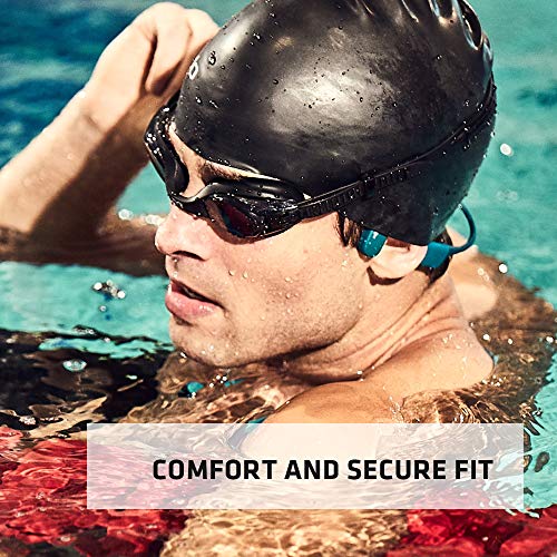 Aftershokz Xtrainerz, Auriculares MP3 de conducción ósea, Ideales para Utilizar en la práctica de la natación, con Memoria de 4GB,Black Diamond