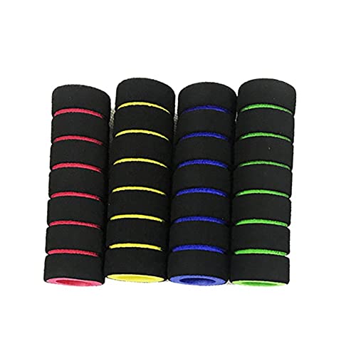 Agarre a La Bicicleta De Montaña, Agarre De La Manillar De La Bicicleta De Espuma, Empuñaduras De Goma Suave Antideslizante para Scooter Montaña Triciclo Bicicletas Plegables [Negro Y Amarillo]