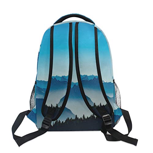 Ahomy - Mochila para Colegio, diseño de montañas francesas