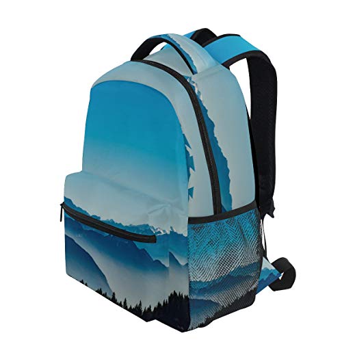 Ahomy - Mochila para Colegio, diseño de montañas francesas