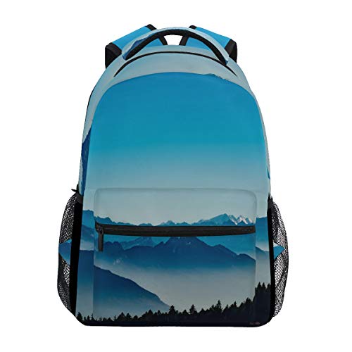 Ahomy - Mochila para Colegio, diseño de montañas francesas