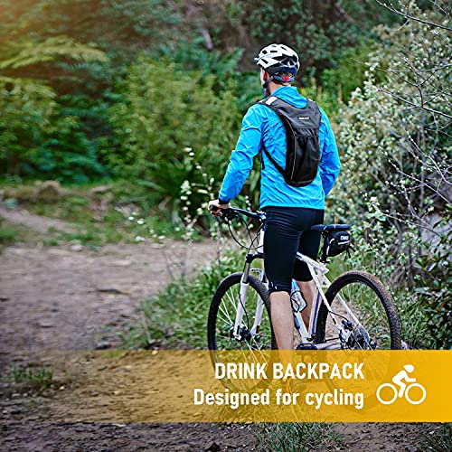AIDBUCKS Mochila de Hidratación Mochilas de hidratacion para Bicicleta Ciclismo para Correr al Aire Libre Ciclismo Ciclismo Senderismo Mochila de Agua con Sistema de hidratación para hombresy Mujeres