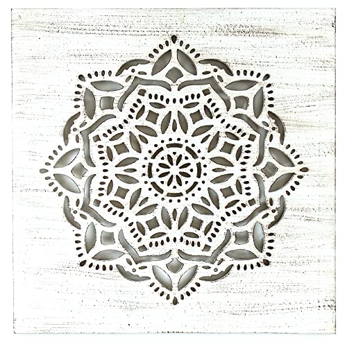 Aiire Cuadro Mandala Madera Pared - Cuadros para Cabeceros de Cama con Mandalas Calados - Cuadros Decoracion Salon Modernos y para Dormitorios de Matrimonio - Decoracion Zen, Yoga, Meditación