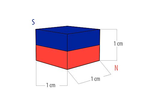 AIMAN GZ 10 Imanes de Neodimio, ba�o de Oro, Cubo 10X10X10m