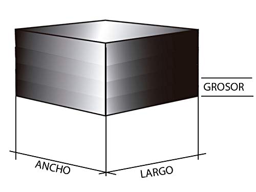 AIMAN GZ 10 Imanes de Neodimio, ba�o de Oro, Cubo 10X10X10m