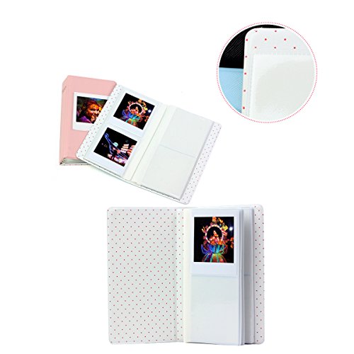 Álbum de fotos JXE con 64 bolsillos formato libro para fotos de cámara instantánea Fujifilm Instax Square SQ10