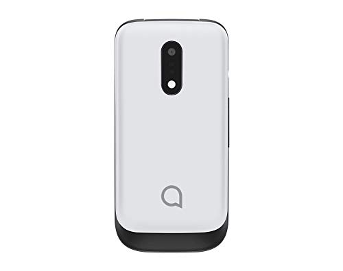 Alcatel 2053D - Teléfono Móvil Dual SIM de 2.4" (2G, RAM de 4 MB, Cámara VGA de 1.3 MP), Bluetooth, Blanco [Versión ES/PT]