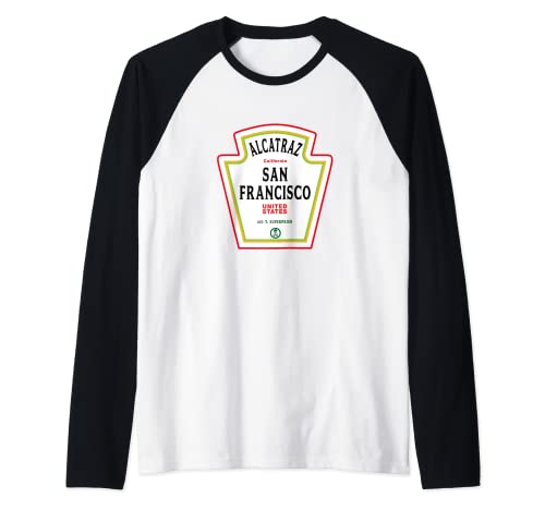 ALCATRAZ SAN FRANCISCO USA United States - Recuerdo de presos Camiseta Manga Raglan