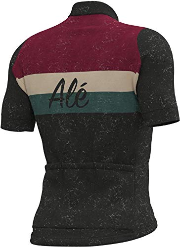 Alé Cycling Classic Storica 2021 - Maillot de ciclismo de manga corta para hombre, color negro, Negro , small