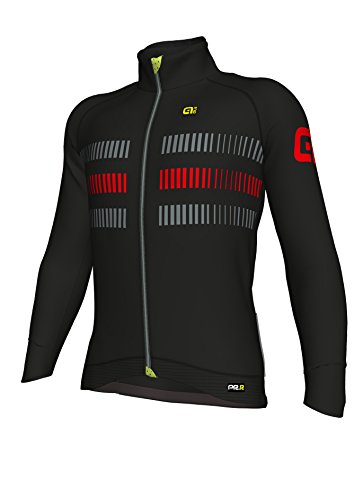 Ale PRR Strada Chaqueta Racing con Windtex, Hombre, Negro/Rojo, S