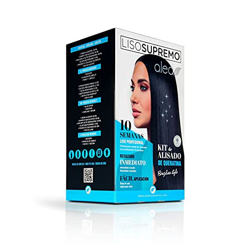 Alea Kit Liso Supremo, Blanco, Azul Y Negro