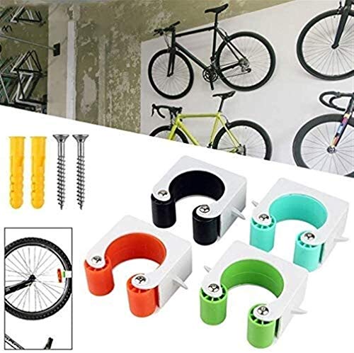 Alivisa Soporte de Pared Guardar en Bicicleta bastidores de Bicicletas Gancho de Espacio de Estante de la Bici MTB Estante de Almacenamiento portátil Mini Bici de la Bicicleta,Negro,Corredor