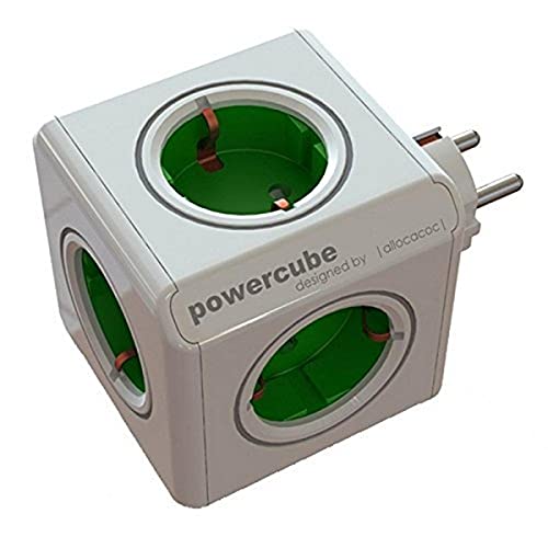 Allocacoc 1100 Power Cube Original, 16 W, Verde, Estandar