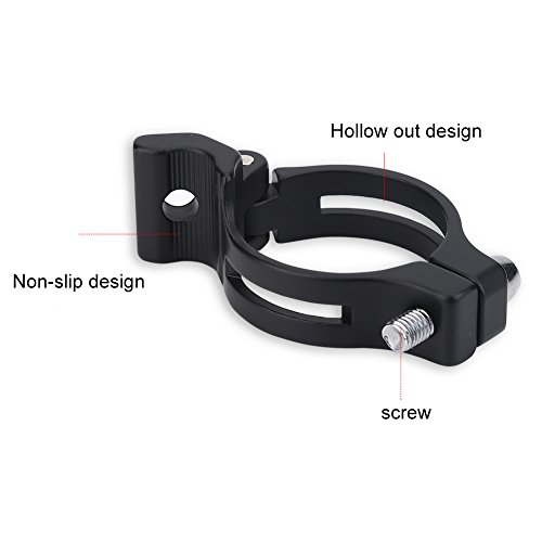 Alomejor Abrazadera de desviador de Bicicleta de 31,8 mm / 34,9 mm Clip de desviador Delantero Ajustable para Bicicleta de montaña Bicicleta de Carretera(31,8 mm)