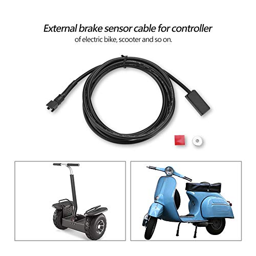 Alomejor Cable eléctrico del Sensor de Freno de la Bicicleta E-Bike Sensor de Velocidad del Freno Sensor de Velocidad Externo Freno mecánico Interruptor de Apagado Cable del Interruptor