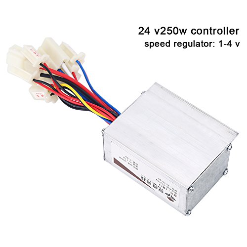 Alomejor Controlador Cepillado 24V 250W Controlador de Velocidad del Motor Eléctrico Bicicleta E-Bike Bicicleta Triciclo Cepillo Motor Control Box