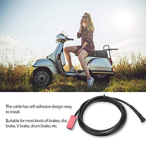 Alomejor E-Bike Cable de Sensor de Freno Mecánico Externo Corte de Freno Cable de Interruptor de Sensor para Bicicleta Eléctrica Controlador Scooter