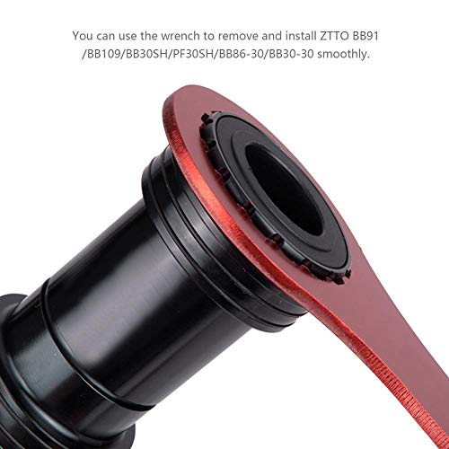 Alomejor Herramienta de reparación de Bicicleta de montaña Llave Inglesa Llave de Soporte Inferior para BB91 BB109 BB30SH PF30SH BB86-30 BB30-30 BB Tool(Red)