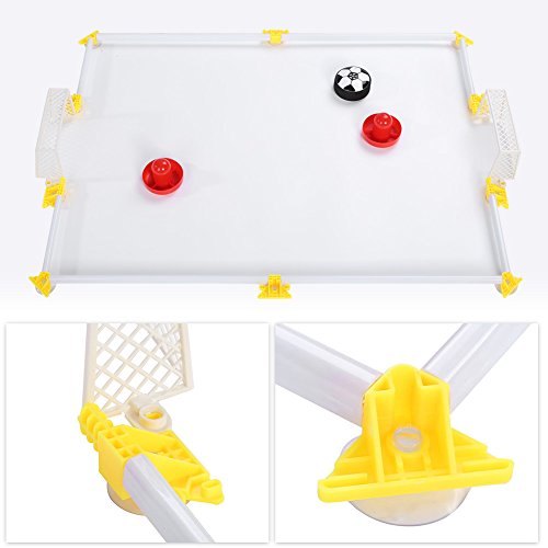 Alomejor Juego de fútbol Table Air Power con 2 Puertas con Disco Flotante y Parachoques de Espuma para niños, niñas, Juguetes, Regalos