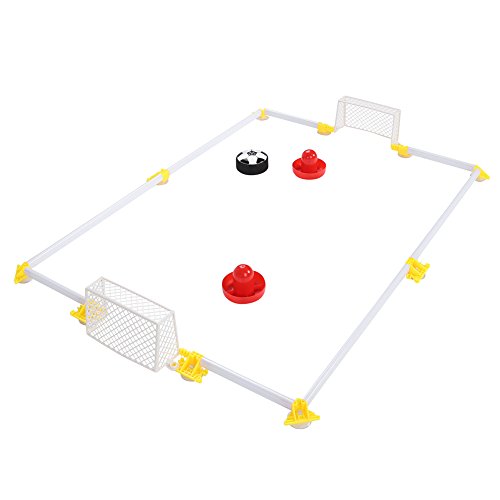 Alomejor Juego de fútbol Table Air Power con 2 Puertas con Disco Flotante y Parachoques de Espuma para niños, niñas, Juguetes, Regalos