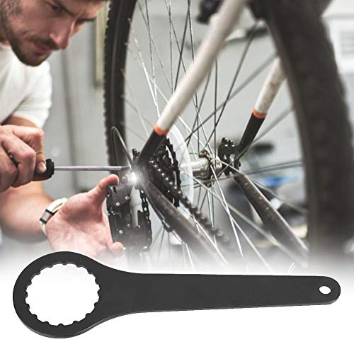 Alomejor Llave de pedalier de Bicicleta Llave Inglesa BB para BB91 / BB109 / BB30SH / PF30SH / BB86-30 / BB30-30 BB Tool Llave de Mantenimiento de Bicicleta de Aluminio para Bicicletas(Black)