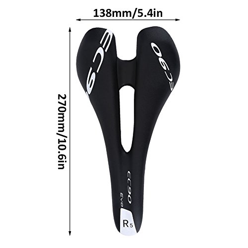 Alomejor Professionnel de Selle de vélo de Montagne Vélo Gel Selle de Conception Ergonomique Selle Absorbant Les Chocs pour Route et VTT