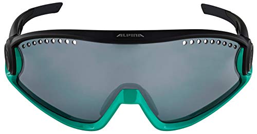 ALPINA, 5W1NG CM+ Gafas Deportivas, Black Turquoise, One Size, Unisex-Adult (A8656)