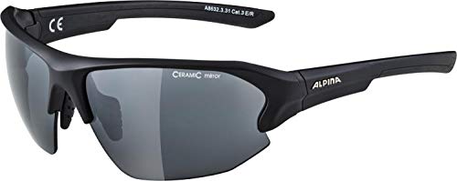 ALPINA A8632 adultos unisex, LYRON HR CM gafas deportivas, black matt, one size