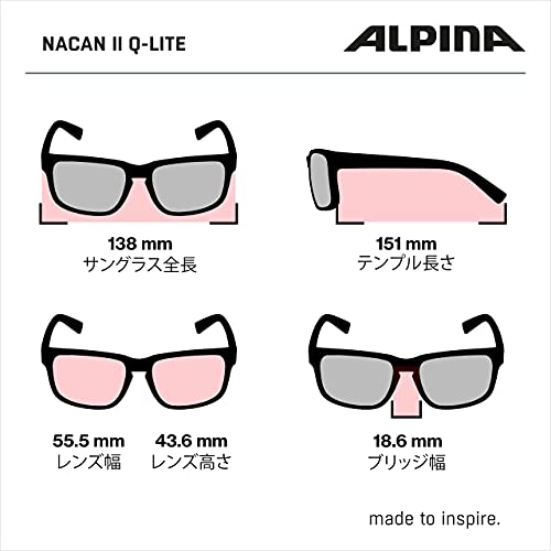 ALPINA, NACAN II HMGO Gafas Deportivas, Anthracite Matt, One Size Occhiali sportivi, Unisex-Adult