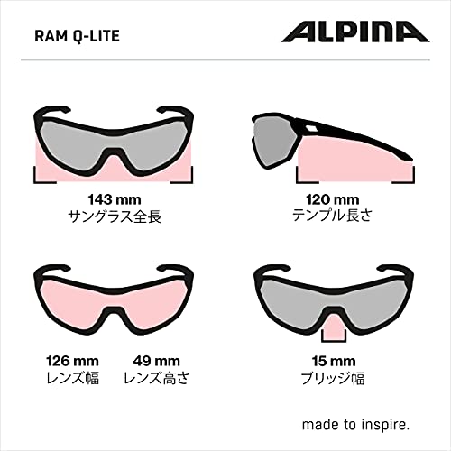 Alpina RAM HMG+ Gafas Deportivas, Pine-Green Matt, One Size Occhiali sportivi, Unisex-Adult, talla única