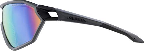 Alpina S-Way L VLMRB Gafas Deportivas, Unisex Adultos, Carbón Mate-Negro, talla única