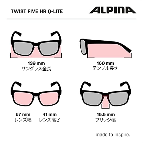 ALPINA, Twist Five HR HM+ Gafas Deportivas, Tin-Black, One Size Occhiali sportivi, Unisex-Adult