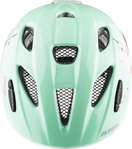 Alpina XIMO Flash Casco de Bicicleta, Girls, Mint Unicorn, 47-51