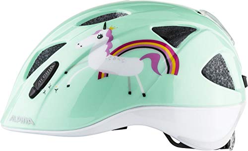 Alpina XIMO Flash Casco de Bicicleta, Girls, Mint Unicorn, 47-51