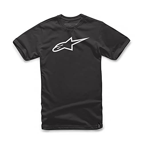 Alpinestar Ageless Classic tee Camiseta de Manga Logo de Corte Moderno, Hombre, Blanco (Black/White), Medium