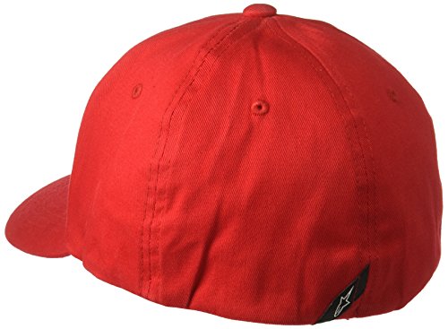 Alpinestar Ageless Hat Gorra Flexfit Visera Curva Logo Bordado 3D, Hombre, Red, S/M