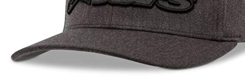 Alpinestar Blaze Flexfit Hat Gorra Flexfit Visera Curva Logo Bordado 3D, Hombre, dk Heather Gray/Black, LXL