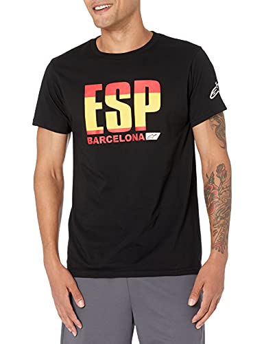 Alpinestars, Circuits, Camiseta De Manga Corta, Negro/España, S, Hombre