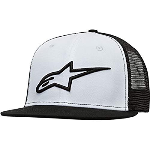 Alpinestars Corp Camionero Gorra de béisbol, Hombre, Blanco Negro, OS