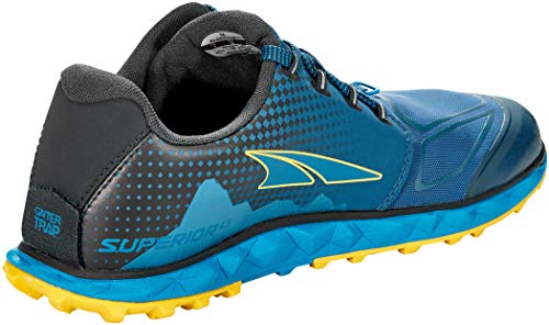 ALTRA Men's AL0A4VQB Superior 4.5 Trail Running Shoe, Blue/Yellow - 9 M US