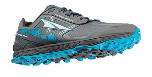 Altra Men's Lone Peak 4 Low RSM Waterproof Trail Running Shoe, Gray/Blue - 12.5 D(M) US