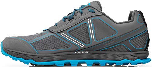 Altra Men's Lone Peak 4 Low RSM Waterproof Trail Running Shoe, Gray/Blue - 12.5 D(M) US
