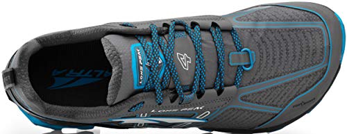 Altra Men's Lone Peak 4 Low RSM Waterproof Trail Running Shoe, Gray/Blue - 12.5 D(M) US