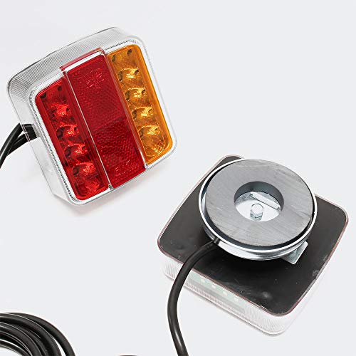Alumbrado trasero LED magnético para remolque 7-pol 12V E11 Iluminación trasera Accesorios automóvil