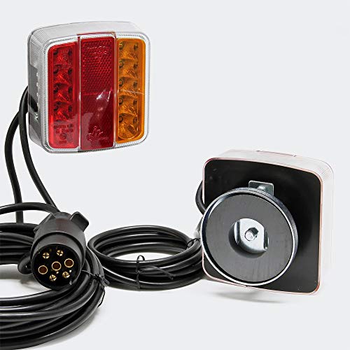 Alumbrado trasero LED magnético para remolque 7-pol 12V E11 Iluminación trasera Accesorios automóvil